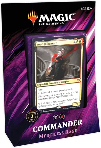 Miniatura 6 de Magic: The Gathering Commander 2019 Mazo Amenaza Sin Rostro Mazo de 100 Cartas Listo para Jugar 3 Comandantes Foil