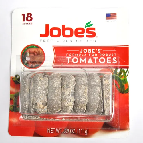 Jobe’s estacas fertilizantes para tomate, tiempo de liberación 6-18-6, para todos los árboles frutales, Empaque de burbuja