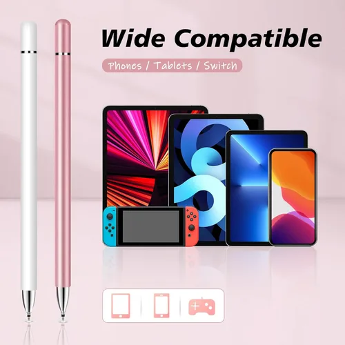 Miniatura 5 de Lápiz óptico (2 unidades), lápiz óptico para pantallas táctiles, lápiz digital universal de alta precisión sensibilidad, lápiz óptico para Android