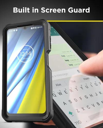 Miniatura 7 de Falcon - Funda diseñada para Samsung Galaxy A13 5G con protector de pantalla de vidrio templado y funda de clip para cinturón, funda protectora