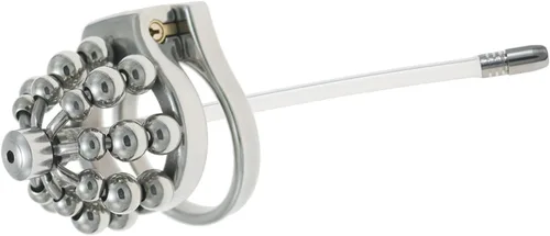 Miniatura 15 de Jaula de acero inoxidable para hombre con bloqueo de pene con cerradura de metal castidad con tubo uretral