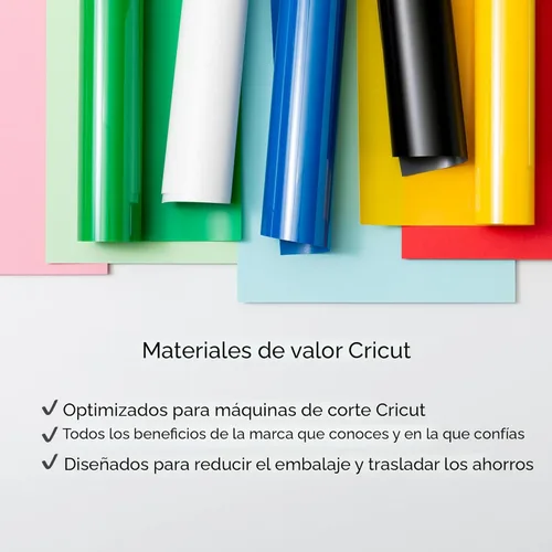 Miniatura 7 de Cricut® Value Iron-On, Muestra de Arcoíris - 30 cm x 30 cm (20 unidades) - Vinilo de Transferencia de Calor HTV