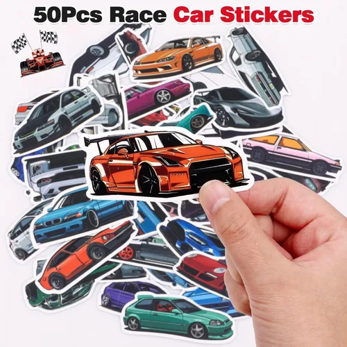 Miniatura 6 de 98 piezas de regalos de fiesta de coche de carreras suministros de cumpleaños de carreras de paja burbuja banda adhesiva de juguete de carreras