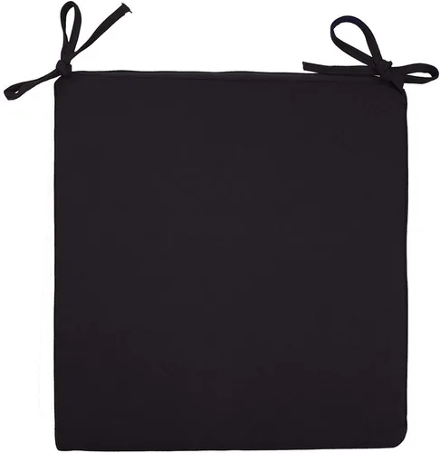 Miniatura 2 de Sigmat - Funda para cojín de asiento de exterior repelente al agua, funda cuadrada para cojín de silla, solo funda, negra, 18"x18"x2" (2 fundas)