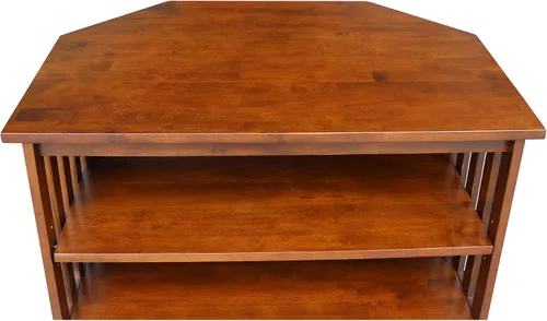 Miniatura 8 de Mueble esquinero Mission de madera maciza/soporte para TV, color espresso