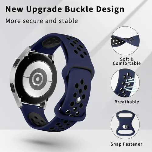 Miniatura 2 de Lerobo Paquete de 4 correas compatibles con Galaxy Watch 7 6 5 4 de 1.575 pulgadas, 1.732 pulgadas/Galaxy Watch 6 4 Classic 1.732 pulgadas, 1.732