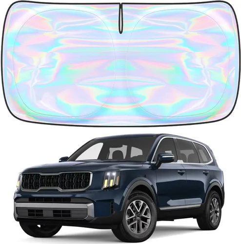 Miniatura 68 de Parasol para parabrisas Rivian R1S R1T 2022-2026 – Parasol compatible con Rivian R1S R1T plegable para ventana delantera, protector de visera solar