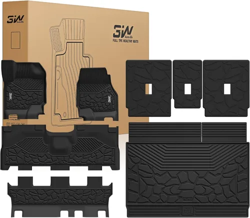 Miniatura 19 de Alfombrillas 3W y forro de carga para Ford Bronco 2 puertas 2021 2022 2023 2024 2025 Todo clima TPE Accesorios para auto a medida Alfombrillas