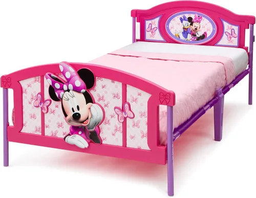 Miniatura 5 de Delta Children Cama Individual de Plástico con Piecera 3D, Disney Minnie Mouse