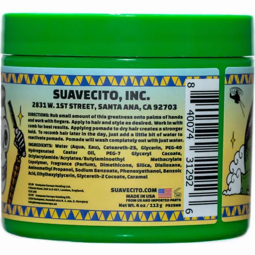 Miniatura 2 de Suavecito Pomade Firme (fuerte), capacidad de 4 onzas, 1 paquete, pomada para hombres, cera a base de agua de brillo medio como gel para el cabello