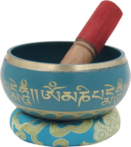Miniatura 8 de DharmaObjectsGorgeous 8 Símbolos de la Suerte para meditación, Plato cantante / cojín / mazo, Negro, S