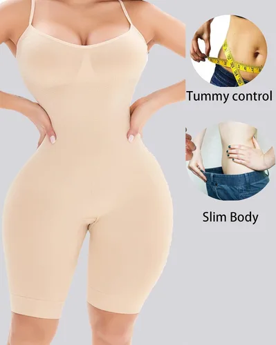 Miniatura 3 de Faja Faja - Faja para mujer, sin costuras, cuerpo completo, moldeador de abdomen, moldeador de cuerpo, a medio muslo, más delgado, levantador