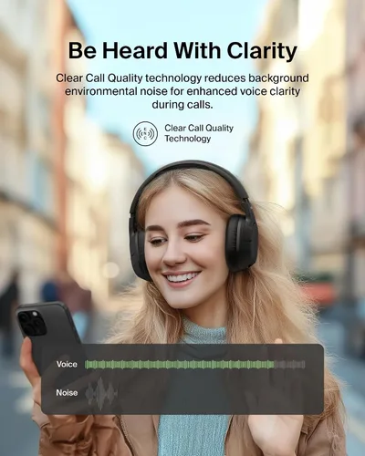 Miniatura 4 de Belkin SoundForm Isolate Bluetooth sobre la oreja - Auriculares híbridos con cancelación de ruido activa - Inalámbricos con 60 horas