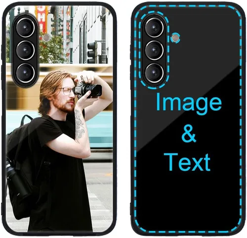 Miniatura 485 de Funda de teléfono personalizada para Samsung Galaxy S22+ / S22 Plus 5G, funda de TPU suave de vidrio templado antiarañazos personalizada con foto