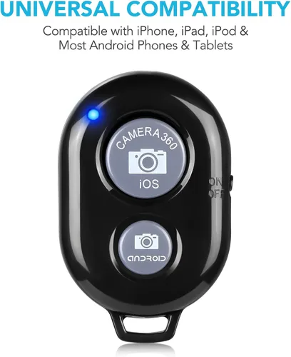 Miniatura 2 de Paquete de 2 unidades de control remoto inalámbrico para cámaras - Control remoto inalámbrico para teléfonos iPhone y Android, iPad, iPod, tableta
