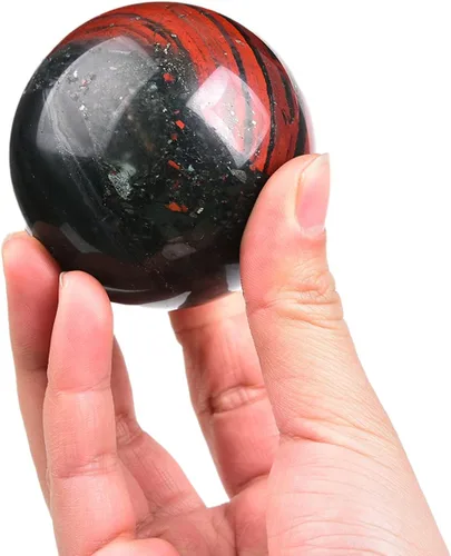 Miniatura 91 de JIC Gem Esfera de cristal de cuarzo Pietersite, bola de cristal decorativa azules y marrones dorados para meditación, decoraciones de mesa