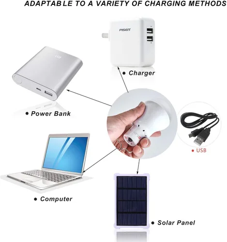 Miniatura 4 de lámpara solar, foco de luz LED portátil, lámpara de luz LED portátil solar, recargable. Lámpara para el hogar, interior, exterior, emergencia