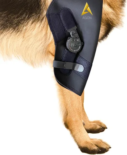 Miniatura 9 de AGON Codera para perro para soporte de codo - Estabilizador de bisagra ajustable protector de codo para perro - Soporte de codo de neopreno