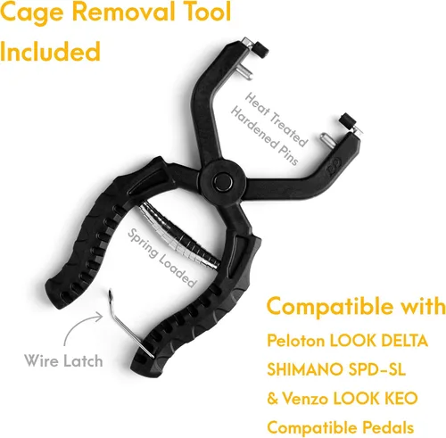 Miniatura 5 de Venzo Clips para dedos de bicicleta para bicicleta, adaptadores de pedal de bicicleta de ejercicio para interiores, compatible con pedal