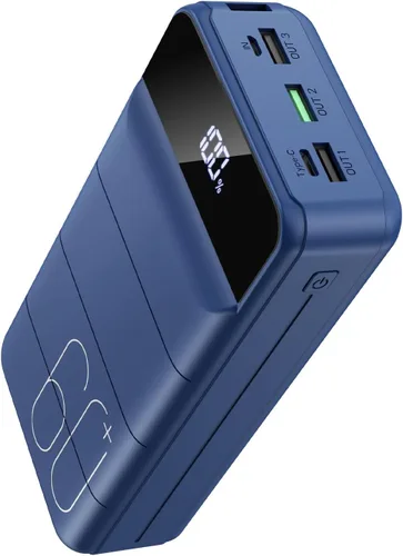 Miniatura 8 de Cargador portátil de 60000 mAh, carga rápida, 22.5 W, PD4.0 y QC 4.0 con cargador de batería USB C, cargador portátil de alta capacidad, cargador