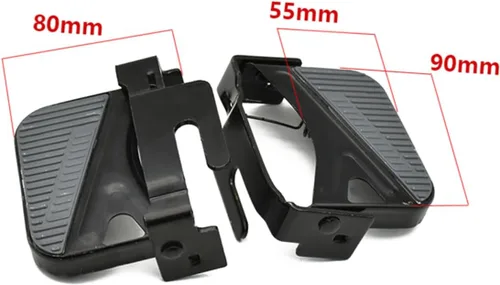 Miniatura 2 de VANZACK 1 par de pedales plegables reposapiés bicicleta reposapiés bicicleta asiento niños bicicleta para niños+bicicletas pedales de asiento