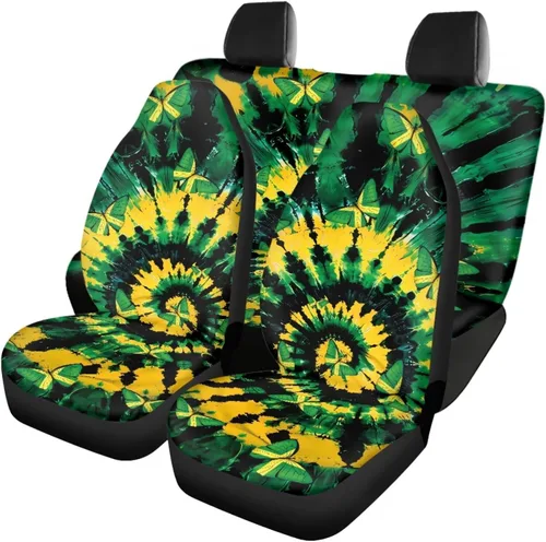 Miniatura 33 de Howilath 250 USA Anniversary - Juego de 4 fundas de asiento de automóvil de ajuste universal para asientos delanteros y traseros para uso en todas