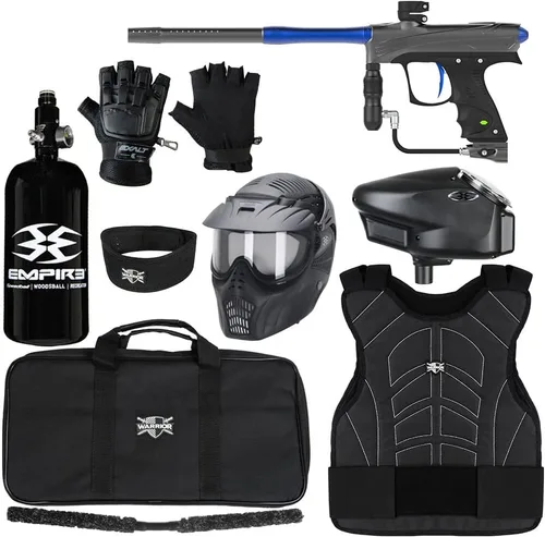 Action Village Dye Rize CZR Level 3 Protector Kit de paquete de pistola de paintball Gris/Azul