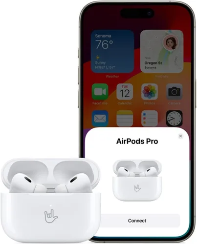 Miniatura 7 de Apple AirPods Pro de 2ª generación con funda de carga MagSafe inalámbrica (USB-C) con Apple de garantía limitada de 1 año (clásico)