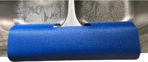 Miniatura 9 de Protector de bordes para fregadero de cocina de un solo fregadero (13.5" x 23") - Gris