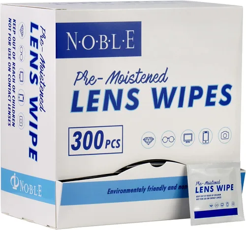 Miniatura 8 de Noble toallitas prehumedecidas para lentes envueltas individualmente, toallitas de limpieza de lentes y pantallas, ideales para lentes, teléfonos