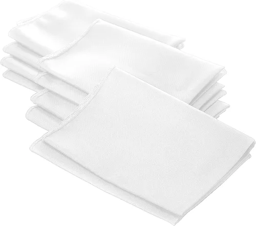 Miniatura 46 de LA Linen Paquete de 10 servilletas de popelina de poli, servilletas de tela suave, servilletas lavables y reutilizables, servilletas de mesa
