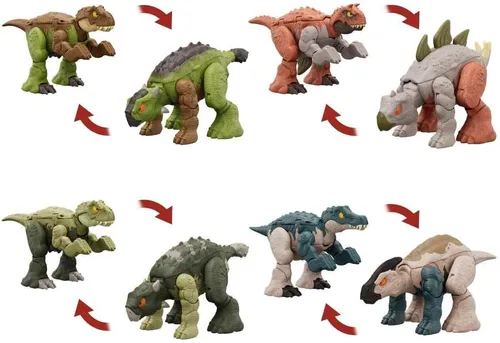 Miniatura 4 de Mattel Jurassic World - Juguete de dinosaurio de doble peligro para edades de 6 años en adelante