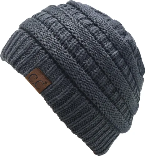 Miniatura 263 de C.C Trendy Warm Chunky Soft Stretch Cable Knit Beanie