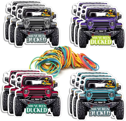 You've Been Ducked - Tarjeta de juego, tarjeta de juego para Jeep o SUV, etiquetas de pato, pato de goma para etiquetas, diseño de automóvil de 4 4