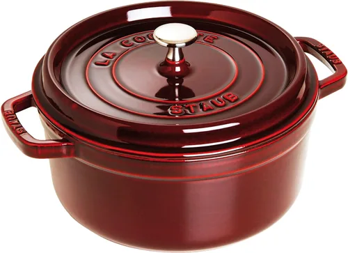 STAUB 40509-357-0 Olla Cocotte redonda 24cm granada roja Granadina