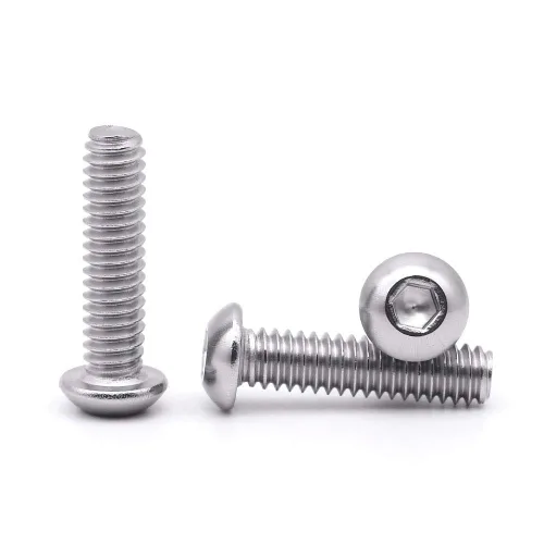 Miniatura 11 de Tornillos de cabeza de enchufe de 3/8-16 x 1 botón, acero inoxidable 304 18-8, rosca completa, rosca gruesa UNC, accionamiento hexagonal Allen, 5