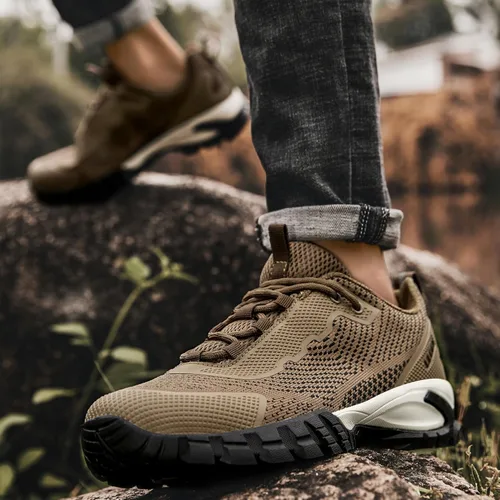 Miniatura 42 de ulogu Zapatos de senderismo impermeables para hombres y mujeres, cómodos, ligeros, antideslizantes, para caminar todo el día, para trabajar y caminar