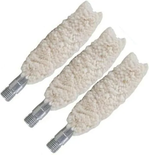 Tipton Mopa de Ánima Paquete de 3 con Roscas 8-32, Construcción de Algodón para Aplicar Aceite de Arma, Solvente, Limpieza de Ánima, Mantenimiento