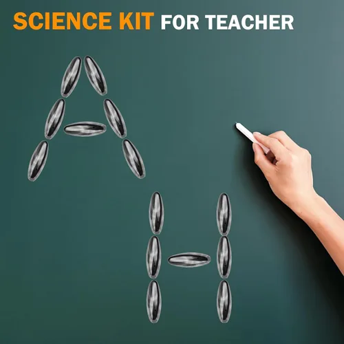 Miniatura 5 de Kit de ciencia de juguete para ansiedad, imanes de hematita, huevos de serpiente de cascabel para aliviar el estrés, juego de relleno de calcetines