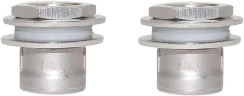 Beduan Bulkhead de acero inoxidable de 1/2 pulgada a granel, ajuste sin soldadura para cerveza, vino, cerveza casera (paquete de 2)