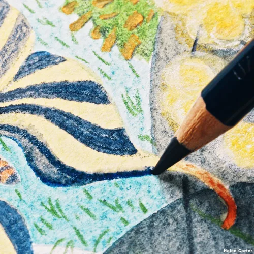 Miniatura 8 de Juego de 36 lápices de colores solubles en agua Inktense