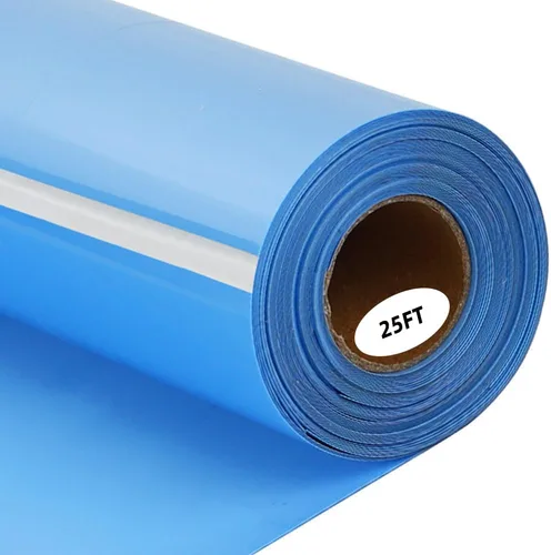 Miniatura 44 de guangyintong Rollo de vinilo de transferencia de calor azul marino, 12 pulgadas x 25 pies, vinilo azul marino para planchar para camisetas, vinilo