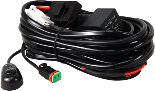 Miniatura 16 de SKYWORLD Kit de arnés de cableado de 1 cable de 10 pies para barra de luz de trabajo LED, interruptor de encendido/apagado de 14 V, kit de arnés