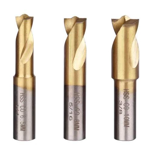 Wolfride 3PCS Soldadura por puntos Brocas Herramienta de eliminación de soldadura por puntos 6.5MM 8MM 10MM