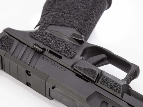 Miniatura 5 de NDZ Performance Cinta de agarre para Springfield Echelon – Granulado texturizado envolvente adhesivo para pistola – Hecho en Estados Unidos