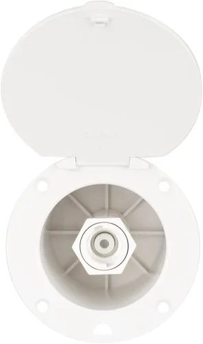 Dura Faucet DF-SA184-WT Exterior Exterior Utility Spray Dock Port con conexión rápida (blanco)
