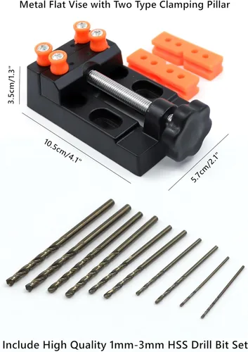 Miniatura 8 de Mini Prensa de Taladro de Precisión Máquina de Perforación de Sobremesa Eléctrica Portátil Perforadora de Mesa CNC Motor 795 Mandril B10 Metal