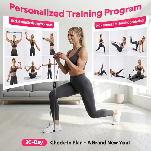 Miniatura 4 de Bandas de resistencia, figura 8 bandas de ejercicio de fitness con asas, 8 bandas de resistencia en forma de 3 para estiramiento de brazos
