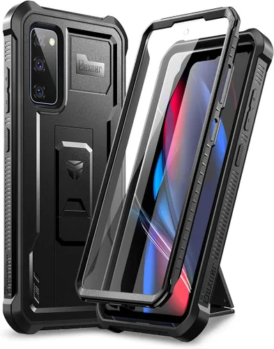 Miniatura 10 de Dexnor Funda para Samsung Galaxy S20 FE, [Protector de Pantalla y Soporte Integrados] Protección de Grado Militar de Servicio Pesado a Prueba