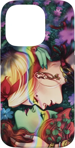Miniatura 17 de iPhone 16 DC Comics Pride Harley Quinn & Poison Ivy Nose Touch Case
